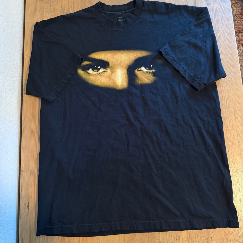 Drake It's All A Blur Tour Graphic Shirt Mens XL Black Eye Print Concert Tee